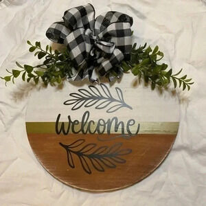 Handmade welcome sign!